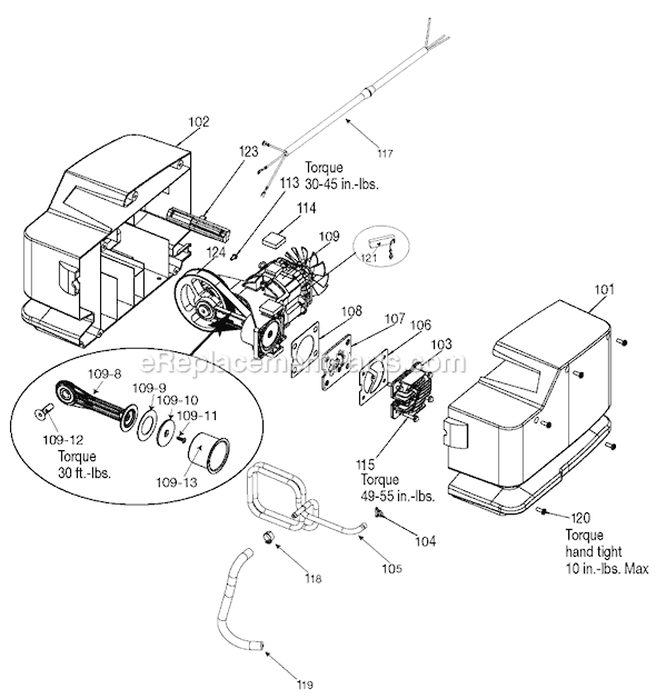 Page B Diagram and Parts List for 919-16538 Type 1 Black and Decker Compressor